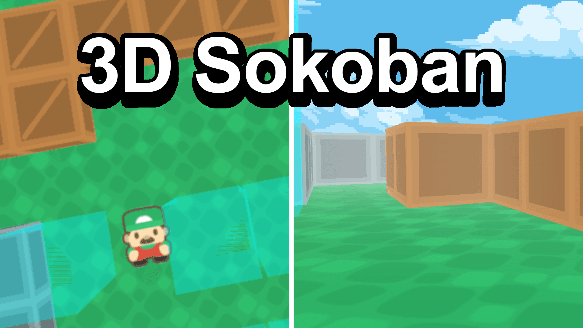 3d sokoban - a game example from the GDevelop game making app | GDevelop