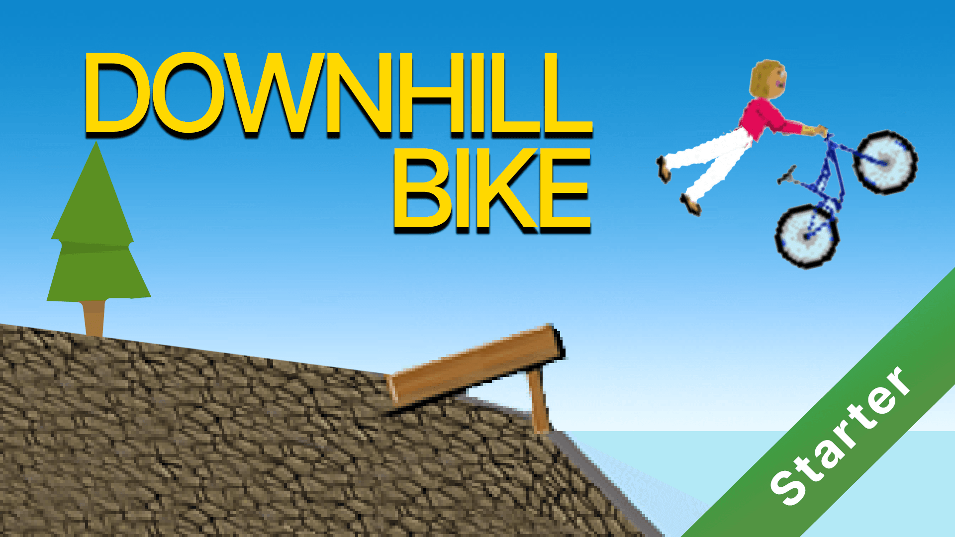 Gdevelop Bike Downhill bike physics demo - a game example from the GDevelop game ...