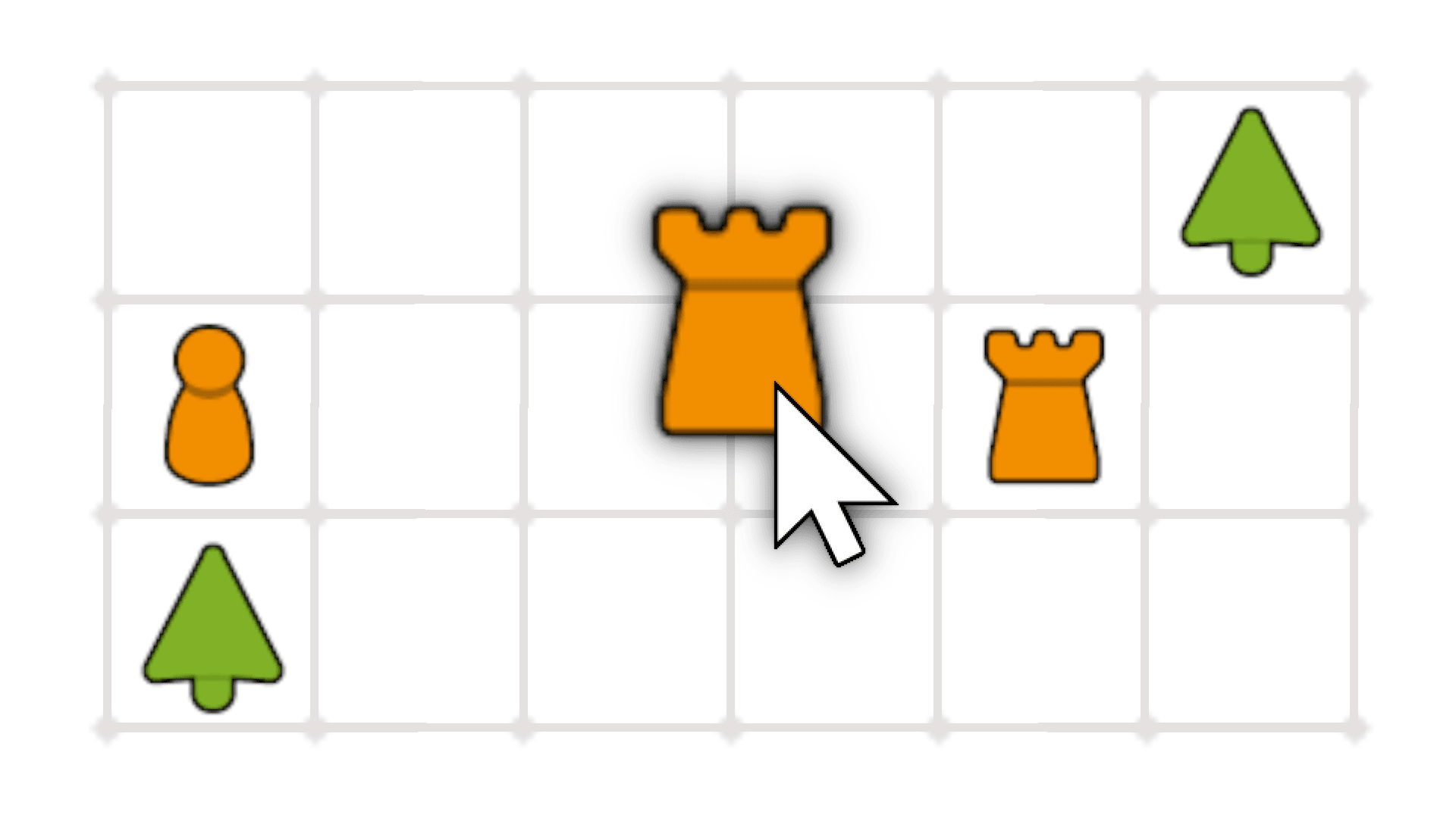 Board game with draggable tiles