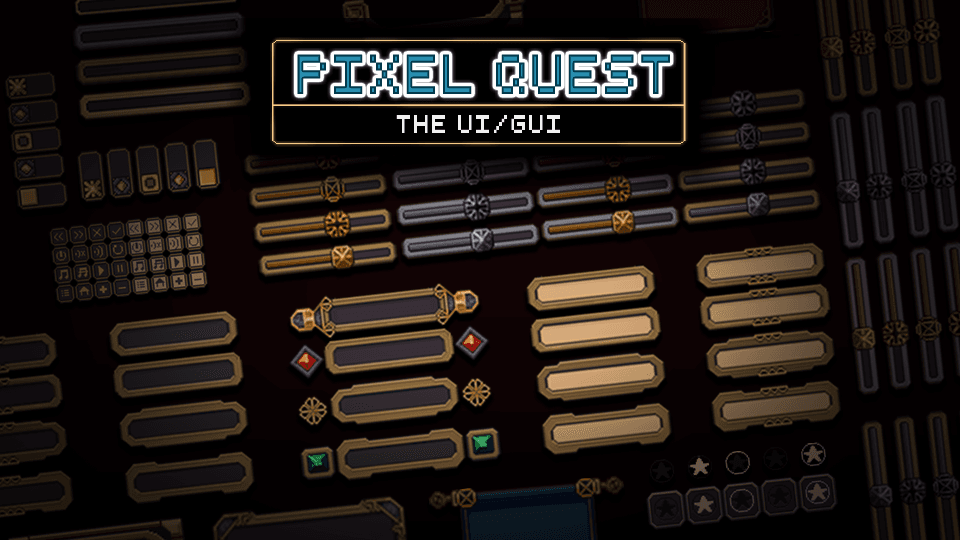 2D Pixel Quest - UI - a premium asset pack to build games with GDevelop ...