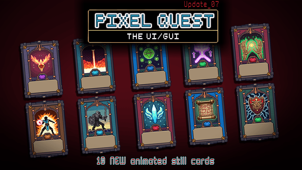 2D Pixel Quest - UI - a premium asset pack to build games with GDevelop ...