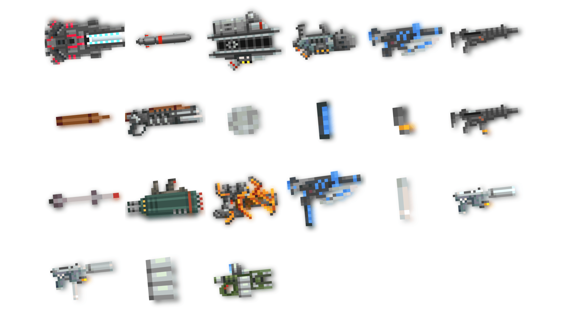Weapons Build OMA Secondary Weapons - a premium asset pack to build games with ...
